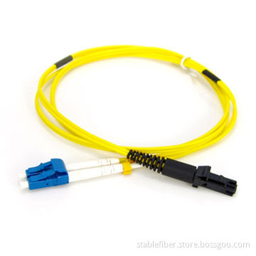 Fiber-optic Single-mode Duplex Patch Cord with High Bit Rate Data Transmission